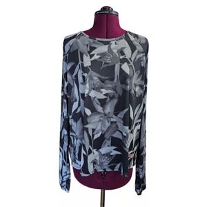 Reel Life Women's Mangrove In Bloom UV Long Sleeve Shirt - Anthracite